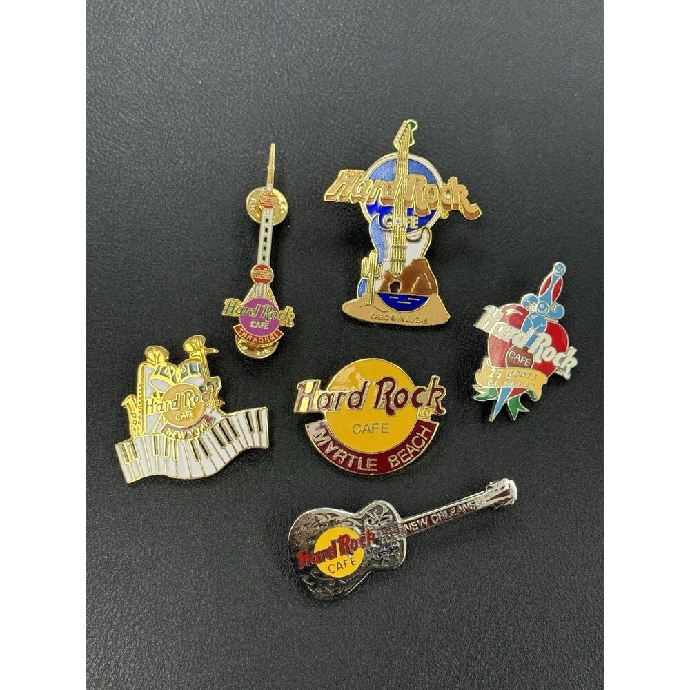 Hard Rock Cafe Cabo San Lucas Desert, Rare Shanghai Tower Pin, Guitar And More